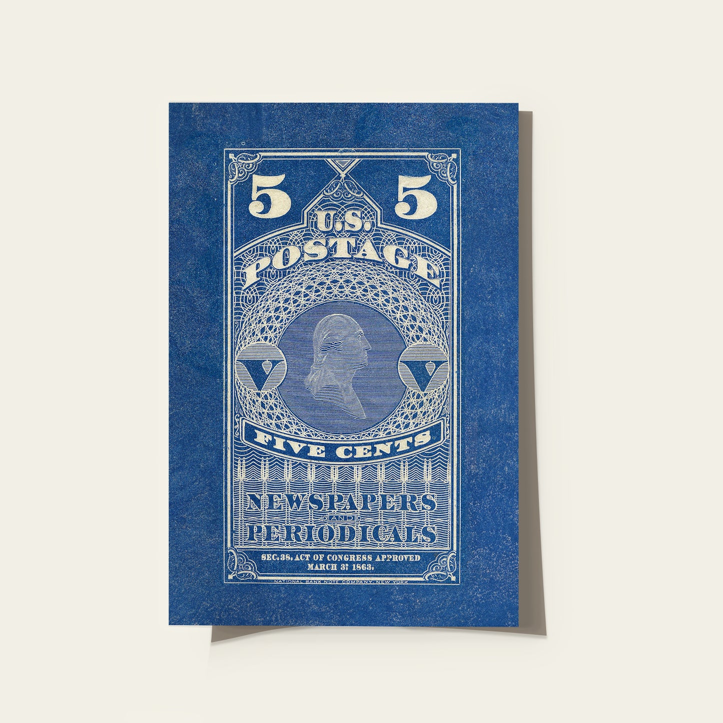 Washington Stamp Print