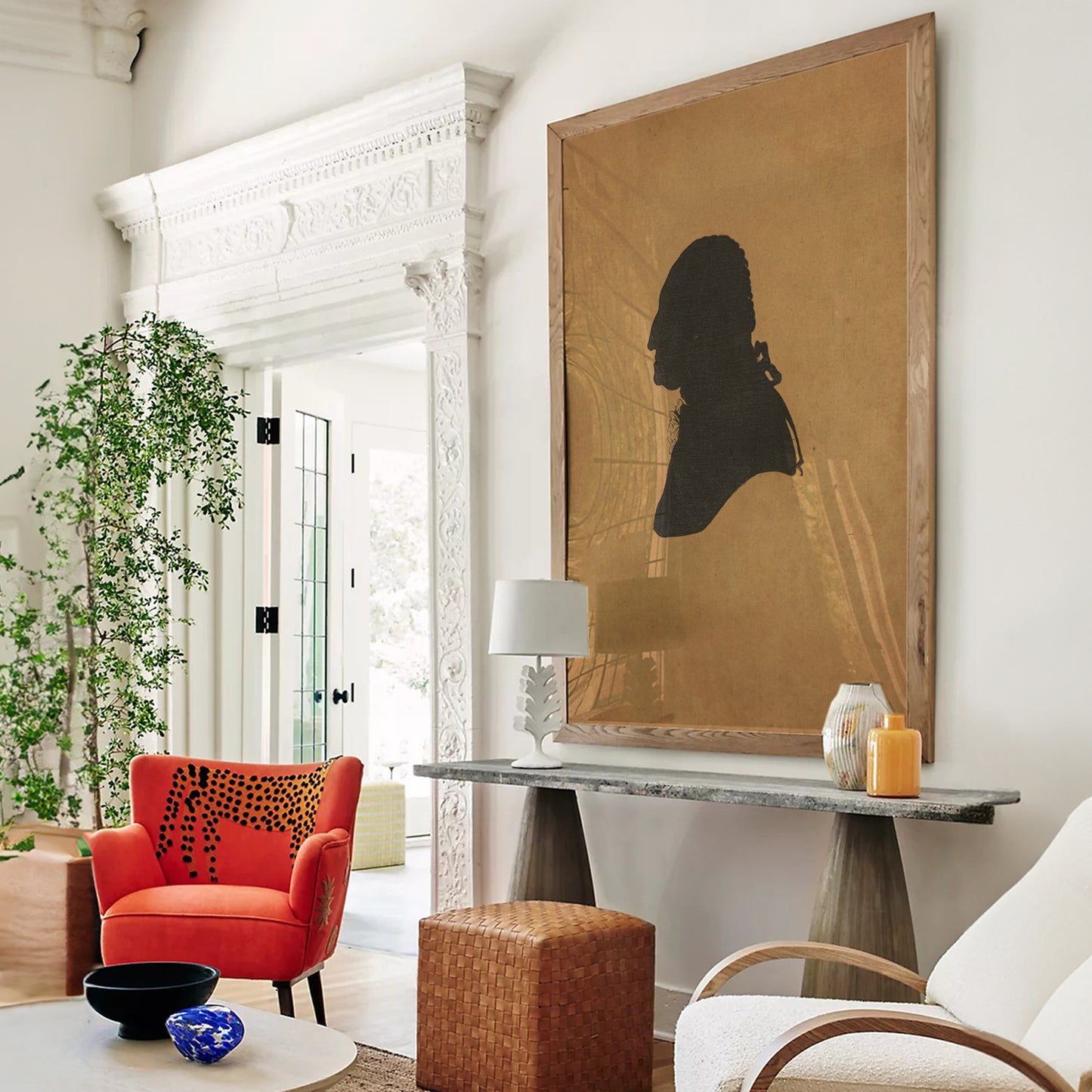 Washington Silhouette Print